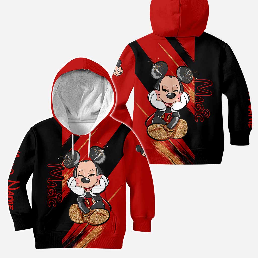 Personalized Magic Mouse Ears Hoodie & Leggings Set for Kids | Custom Name Gift Hoodie & Leggings GradoCreations