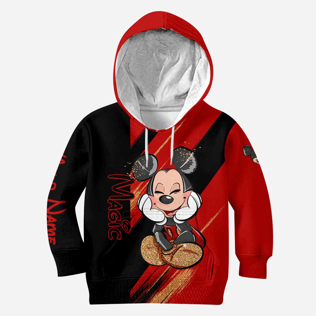 Personalized Magic Mouse Ears Hoodie & Leggings Set for Kids | Custom Name Gift Hoodie & Leggings GradoCreations