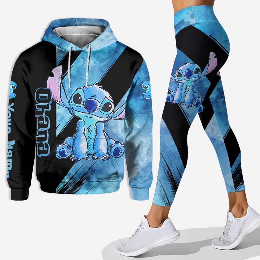 Personalized Hoodie and Leggings Set Ohana Custom Name Gift Hoodie & Leggings GradoCreations