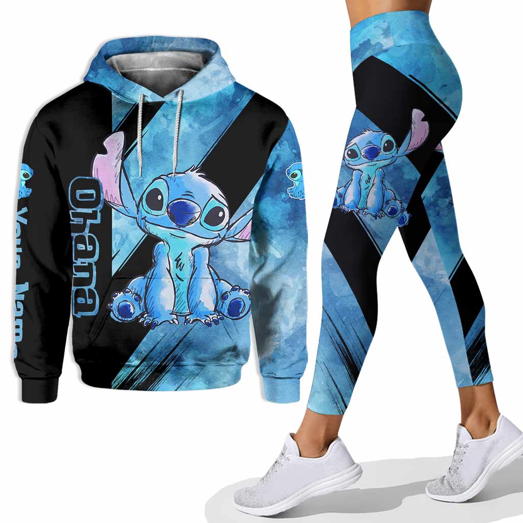 Personalized Hoodie and Leggings Set Ohana Custom Name Gift Hoodie & Leggings GradoCreations