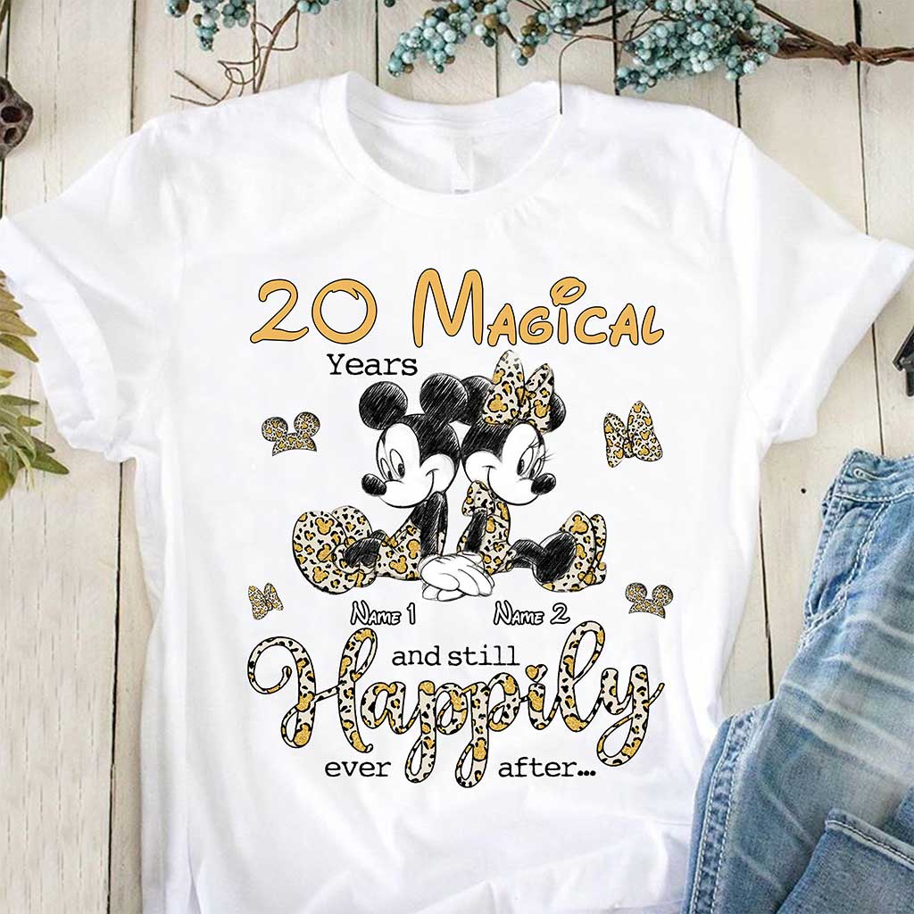Personalized Couple T-shirt and Hoodie with Custom Names for Anniversary T-shirt & Hoodie GradoCreations