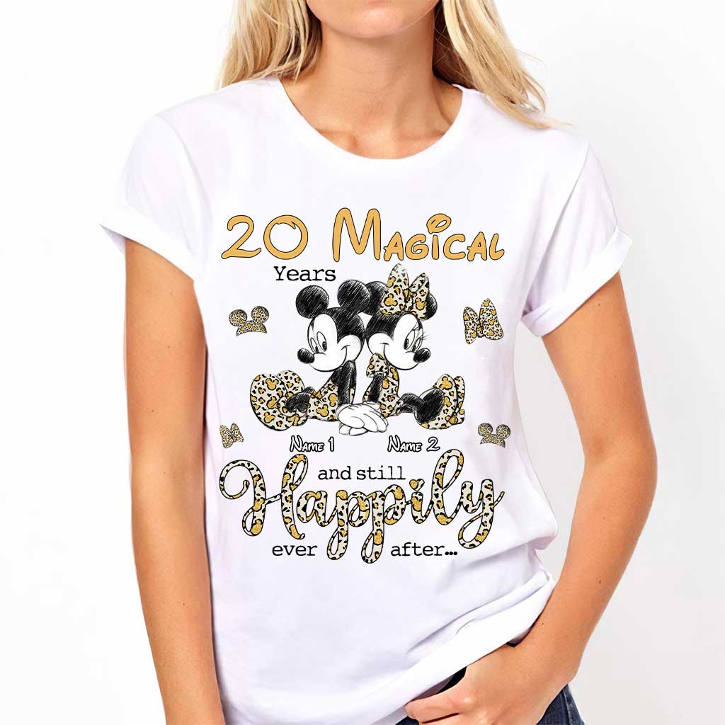 Personalized Couple T-shirt and Hoodie with Custom Names for Anniversary T-shirt & Hoodie GradoCreations