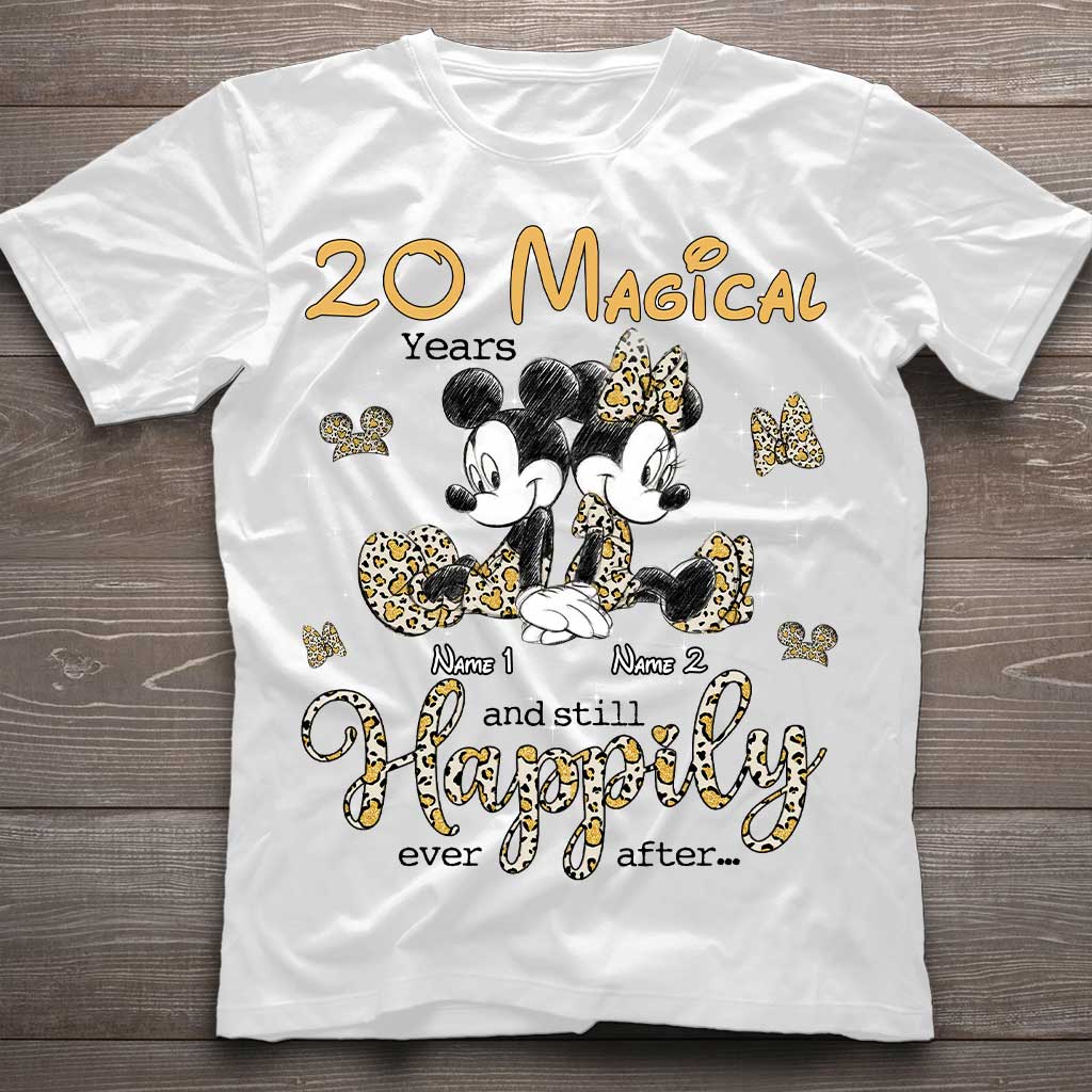 Personalized Couple T-shirt and Hoodie with Custom Names for Anniversary T-shirt & Hoodie GradoCreations