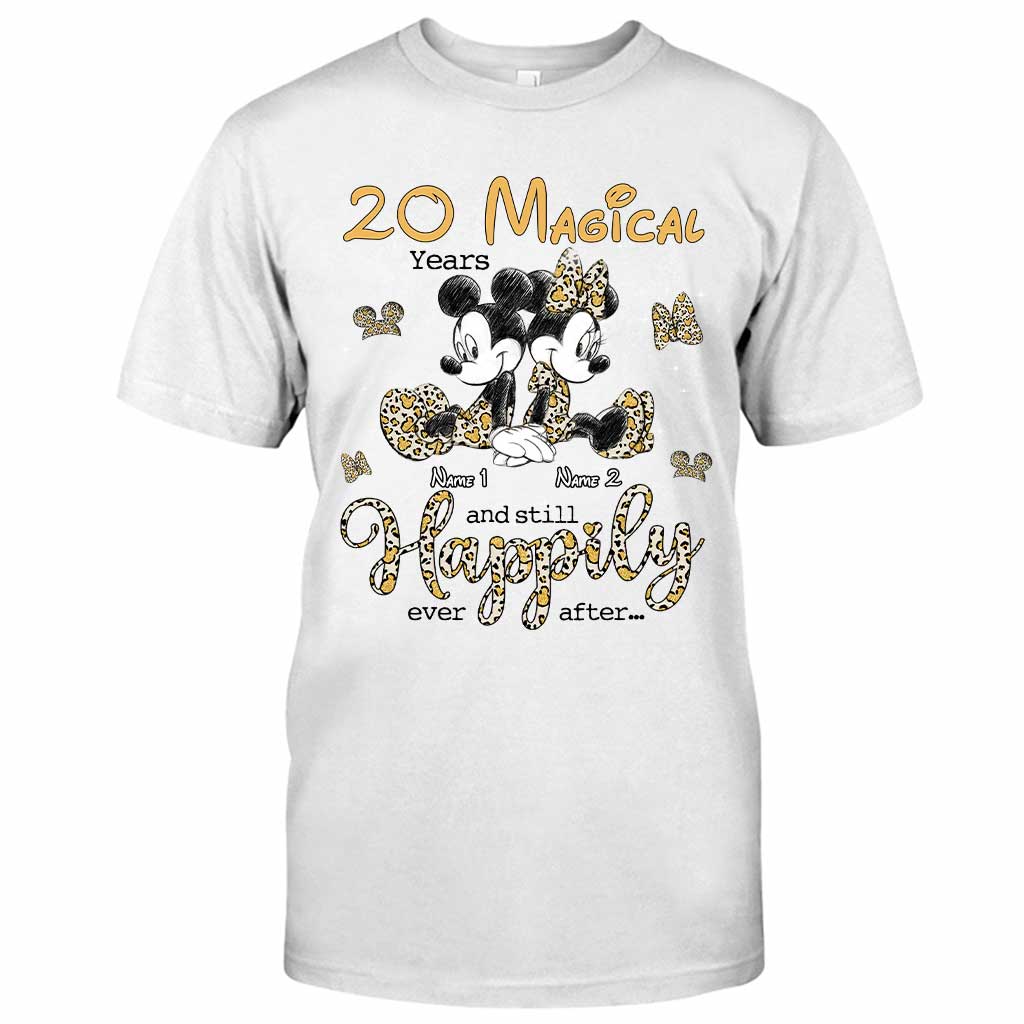 Personalized Couple T-shirt and Hoodie with Custom Names for Anniversary T-shirt & Hoodie GradoCreations