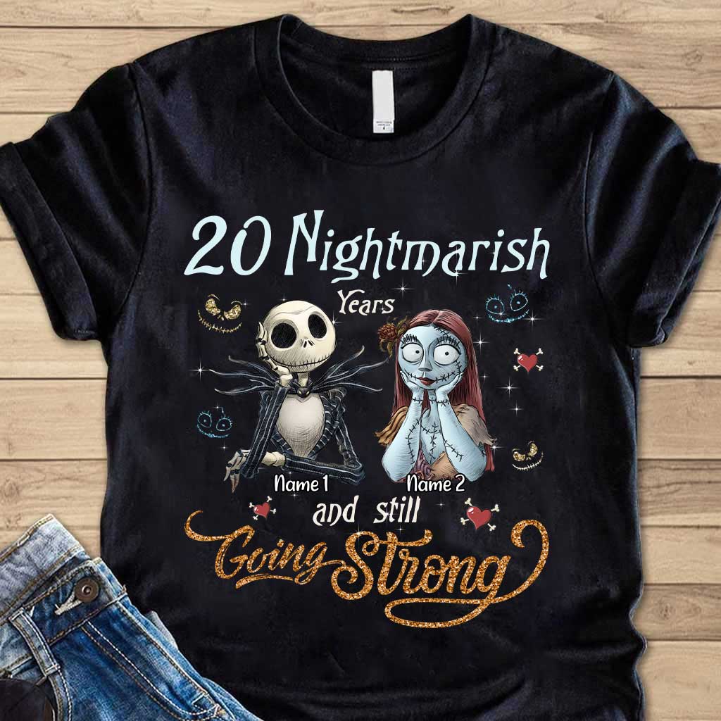 Personalized Couple T-Shirt & Hoodie Nightmare Gift for Anniversary T-shirt & Hoodie GradoCreations
