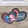 Personalized Couple Ohana Shaped Doormat Custom Name Gift for Home Shaped Doormat GradoCreations