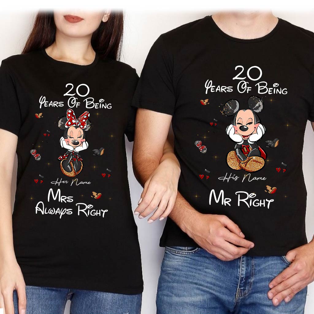 Personalized Couple T-shirt & Hoodie Custom Name Gift Idea T-shirt & Hoodie GradoCreations
