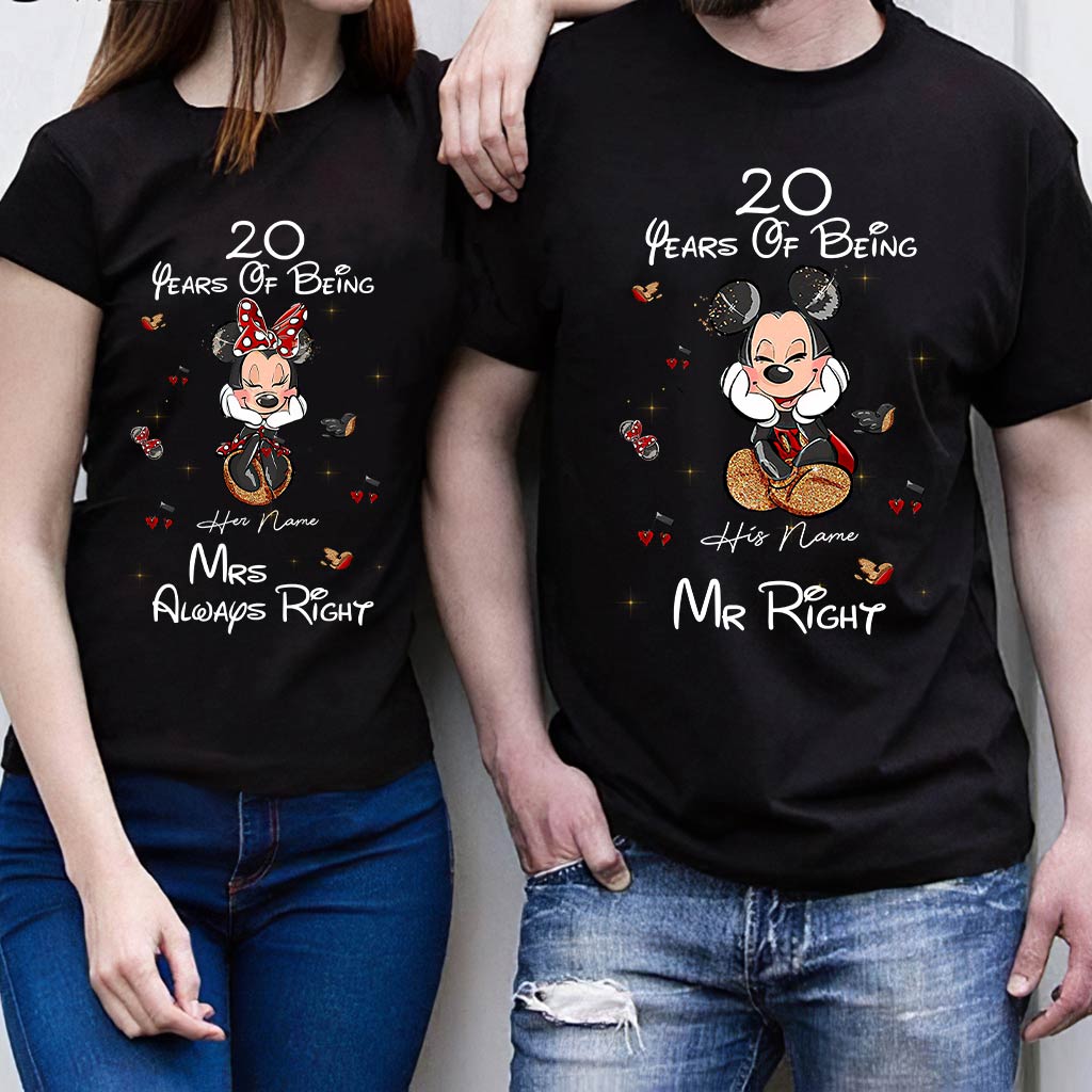 Personalized Couple T-shirt & Hoodie Custom Name Gift Idea T-shirt & Hoodie GradoCreations