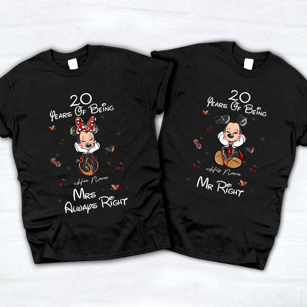 Personalized Couple T-shirt & Hoodie Custom Name Gift Idea T-shirt & Hoodie GradoCreations