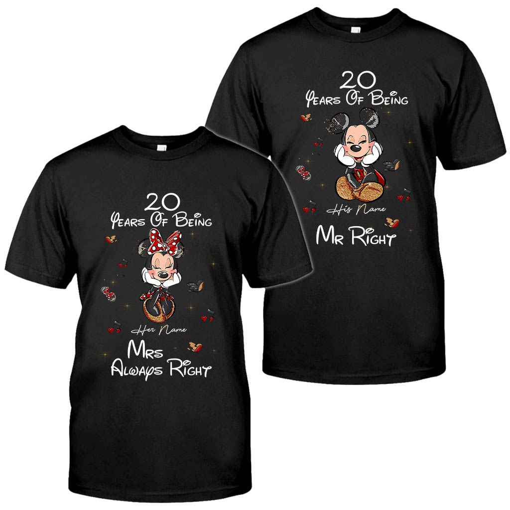 Personalized Couple T-shirt & Hoodie Custom Name Gift Idea T-shirt & Hoodie GradoCreations