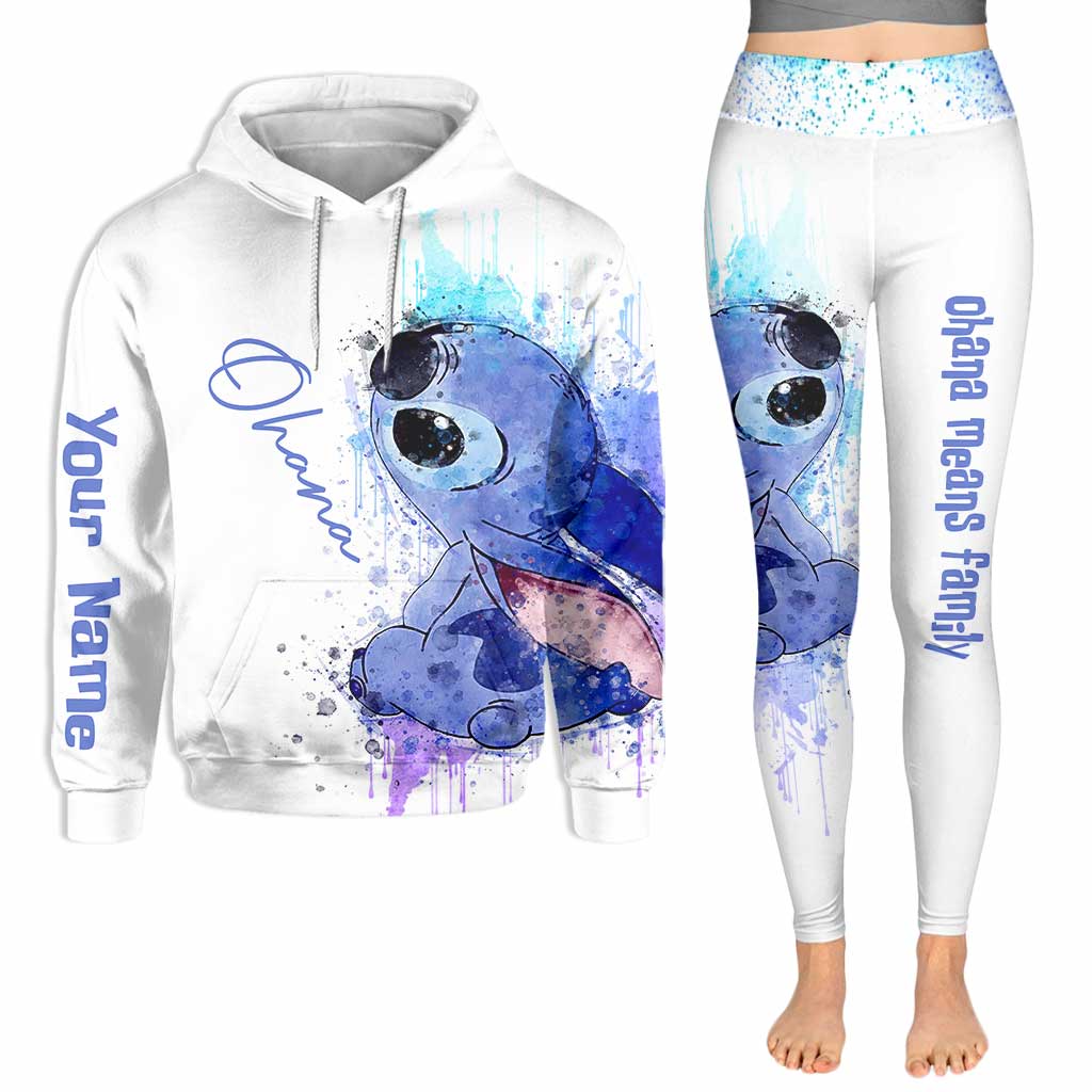 Personalized Ohana Hoodie and Leggings Set Custom Name Gift Hoodie & Leggings GradoCreations