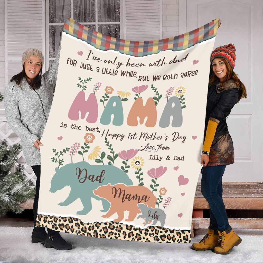 Personalized Mother's Day Blanket Custom Family Design Gift Blanket GradoCreations