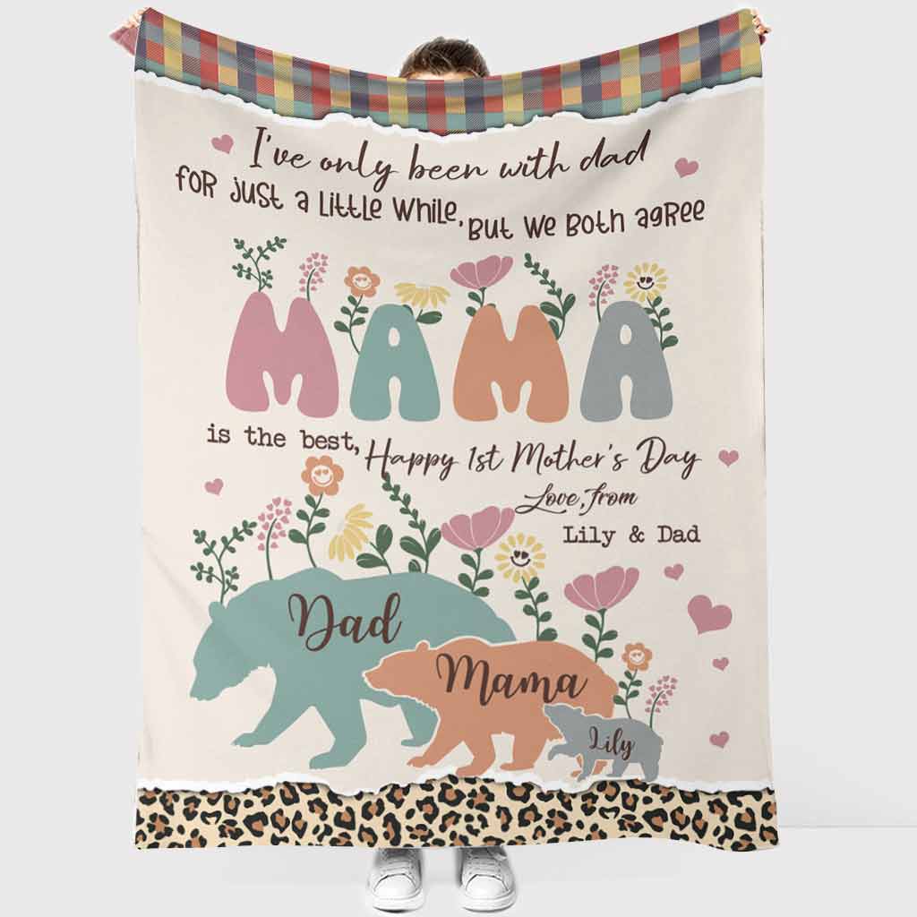 Personalized Mother's Day Blanket Custom Family Design Gift Blanket GradoCreations