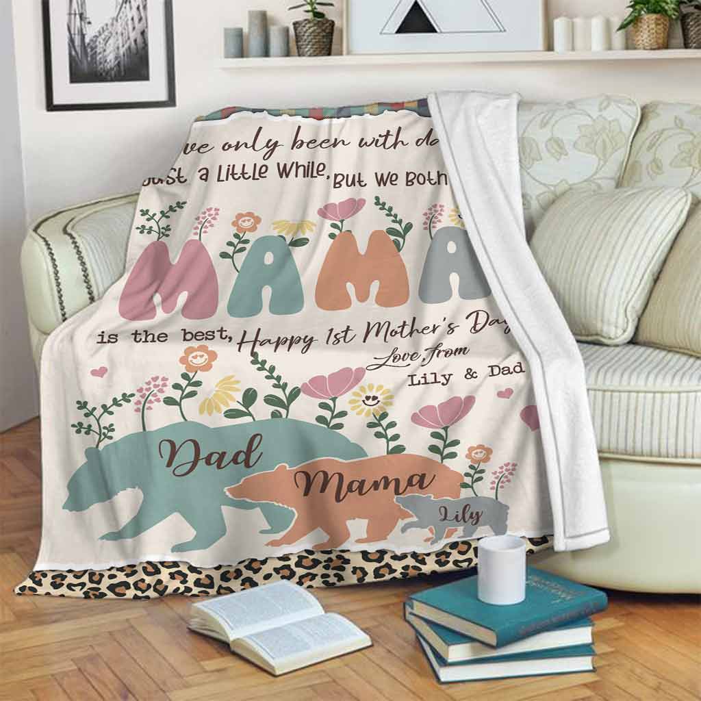 Personalized Mother's Day Blanket Custom Family Design Gift Blanket GradoCreations