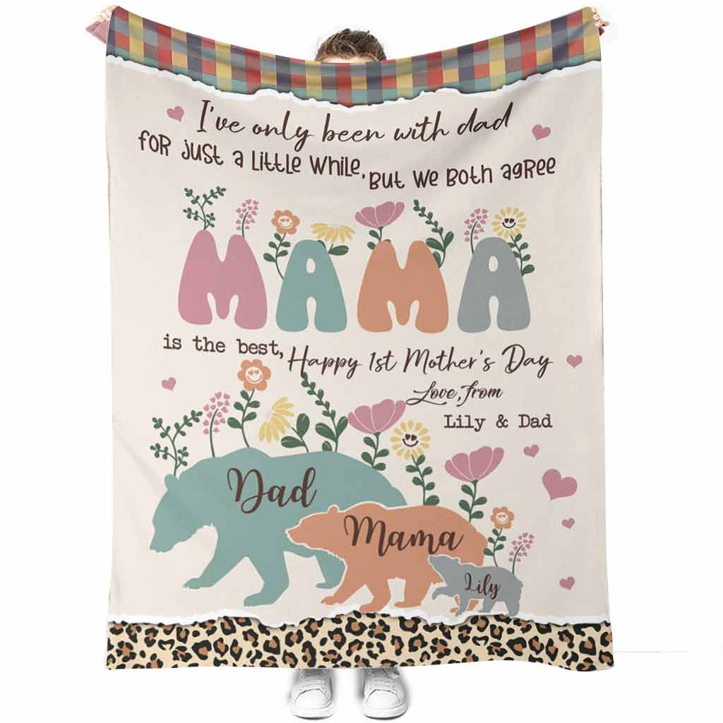 Personalized Mother's Day Blanket Custom Family Design Gift Blanket GradoCreations