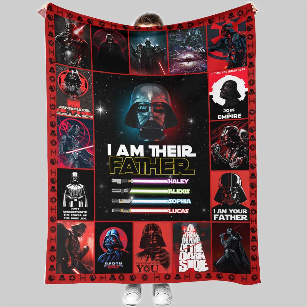 Personalized Star Wars Blanket for Father's Day Gift Idea Blanket GradoCreations