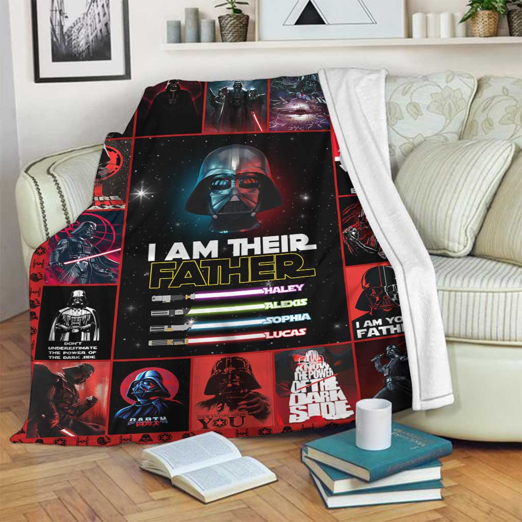 Personalized Star Wars Blanket for Father's Day Gift Idea Blanket GradoCreations