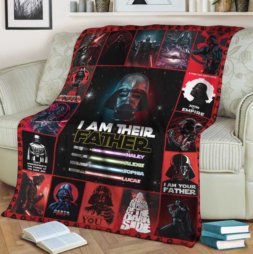 Personalized Star Wars Blanket for Father's Day Gift Idea Blanket GradoCreations
