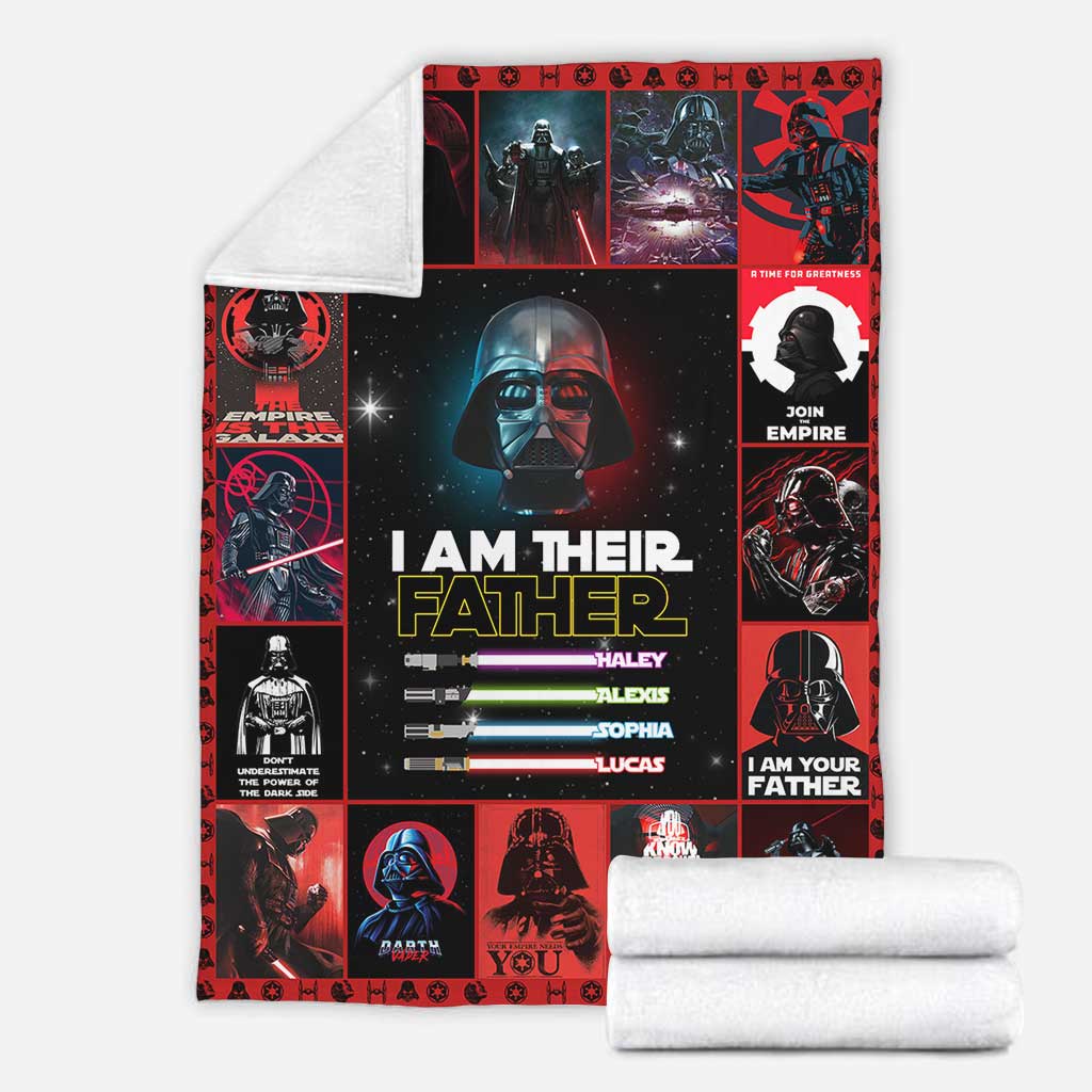 Personalized Star Wars Blanket for Father's Day Gift Idea Blanket GradoCreations