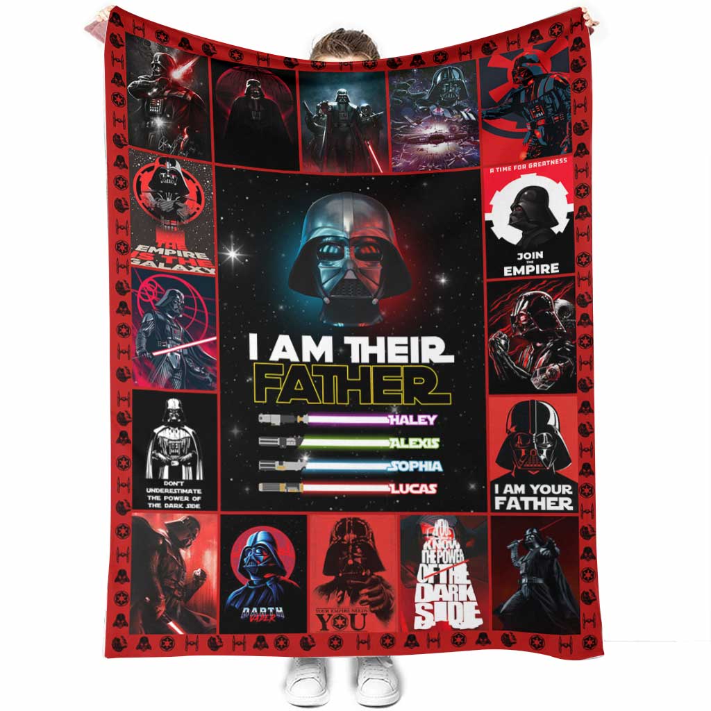 Personalized Star Wars Blanket for Father's Day Gift Idea Blanket GradoCreations