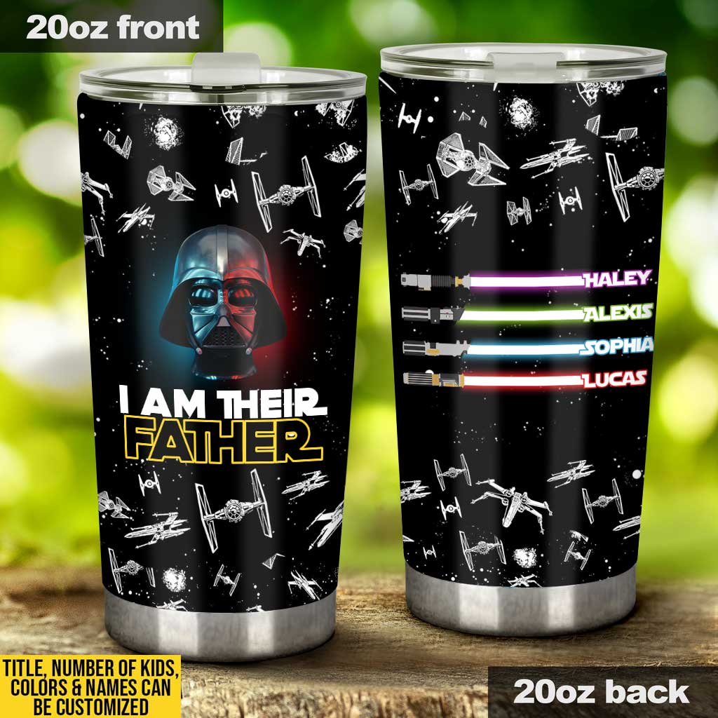 Personalized Darth Vader Star Wars Tumbler Unique Father's Day Gift Tumbler GradoCreations