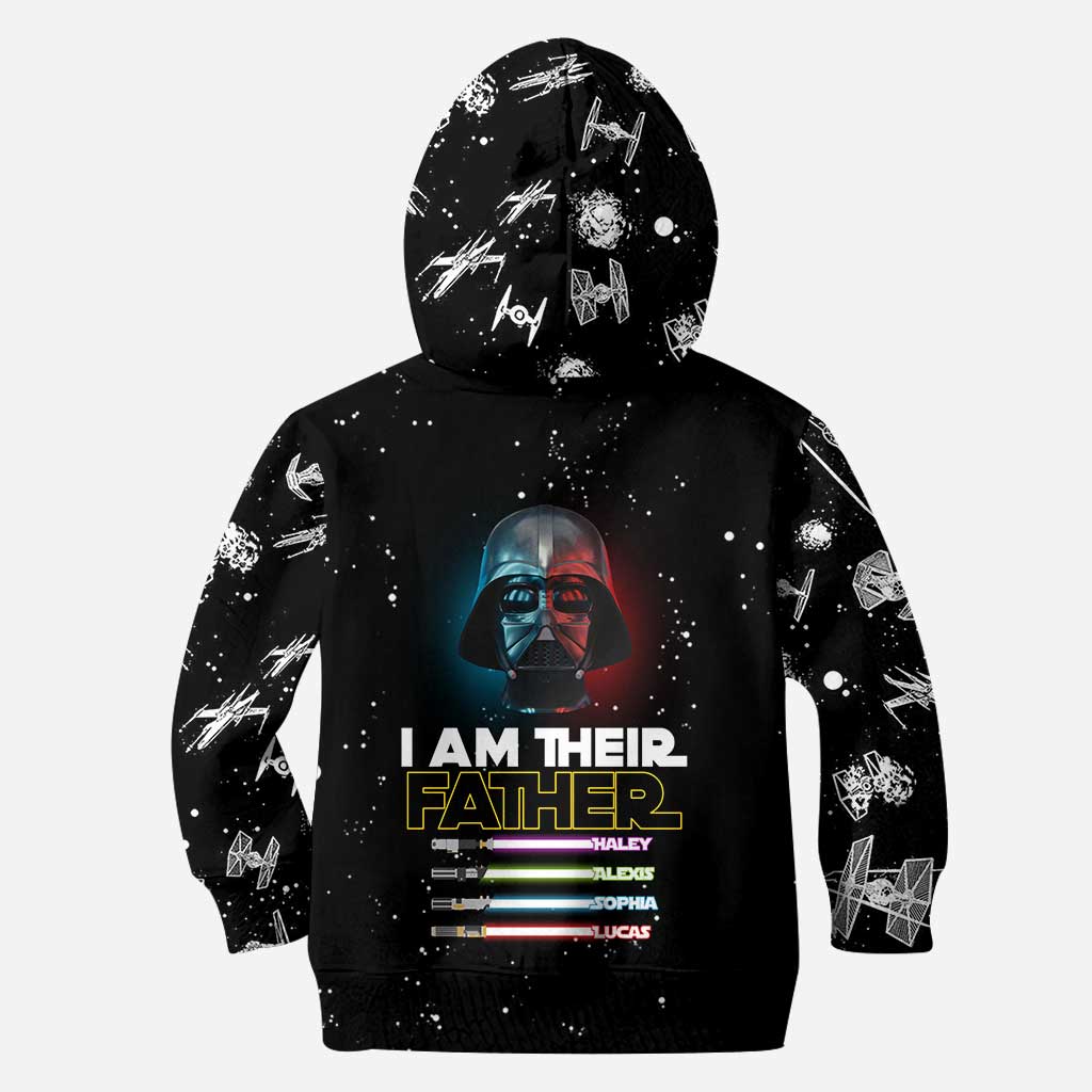 Personalized I Am Their Father Hoodie Custom Name Gift for Dad All Over Shirt GradoCreations