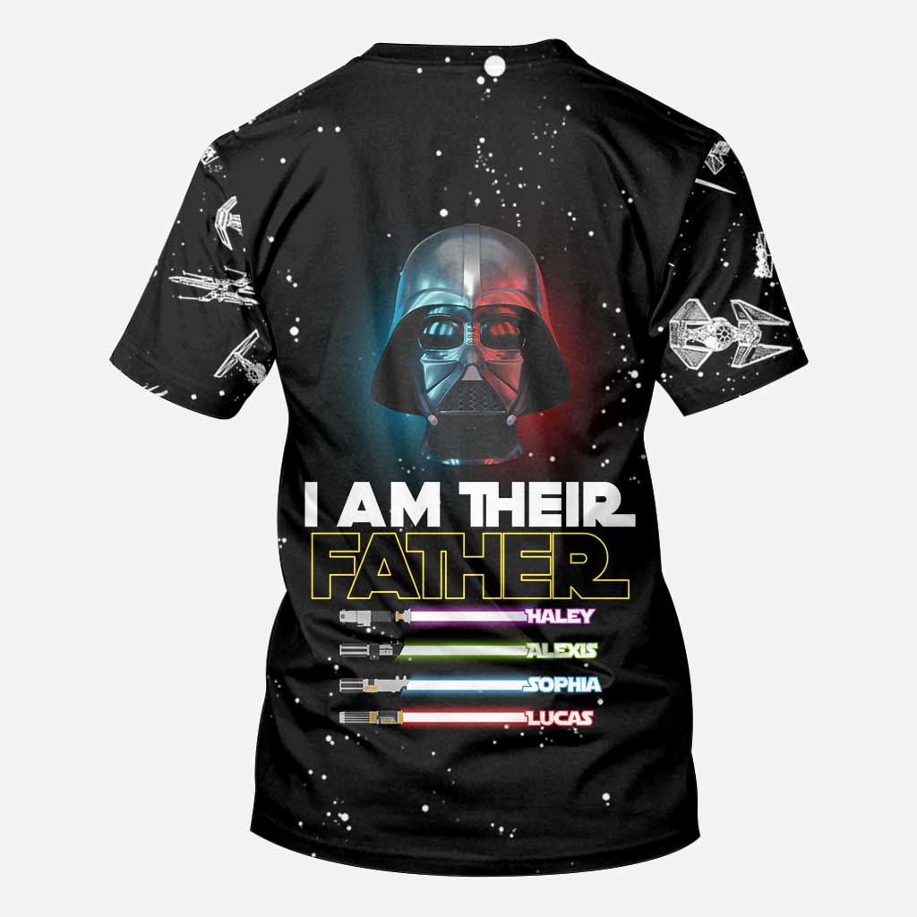 Personalized I Am Their Father Hoodie Custom Name Gift for Dad All Over Shirt GradoCreations
