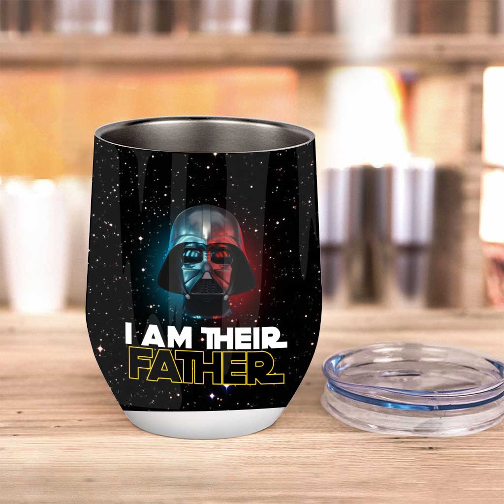 Personalized Star Wars Wine Tumbler Custom Name Gift for Dad Wine Tumbler GradoCreations