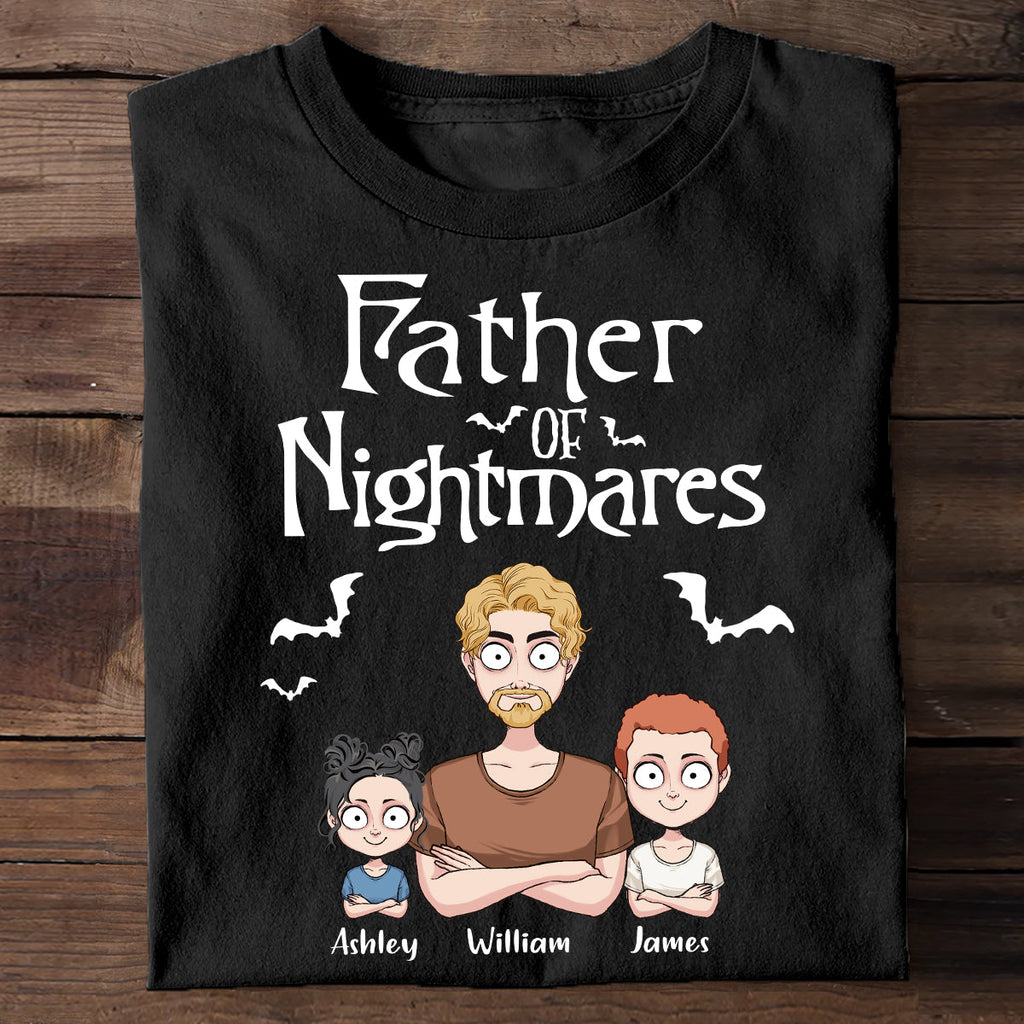 Personalized Father Of Nightmares T-Shirt & Hoodie for Dad T-shirt & Hoodie GradoCreations