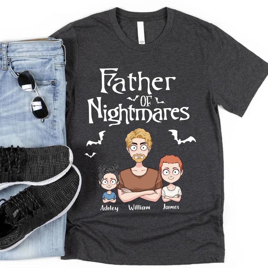 Personalized Father Of Nightmares T-Shirt & Hoodie for Dad T-shirt & Hoodie GradoCreations