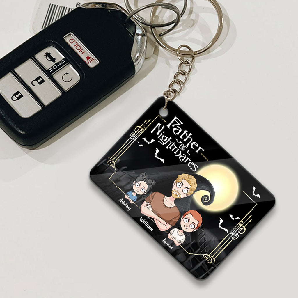 Personalized Father of Nightmares Keychain Custom Name Gift Keychain GradoCreations