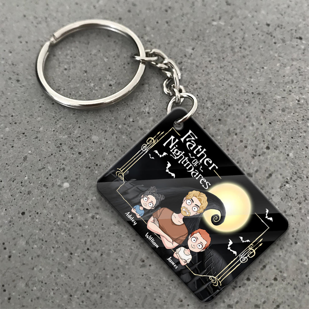 Personalized Father of Nightmares Keychain Custom Name Gift Keychain GradoCreations