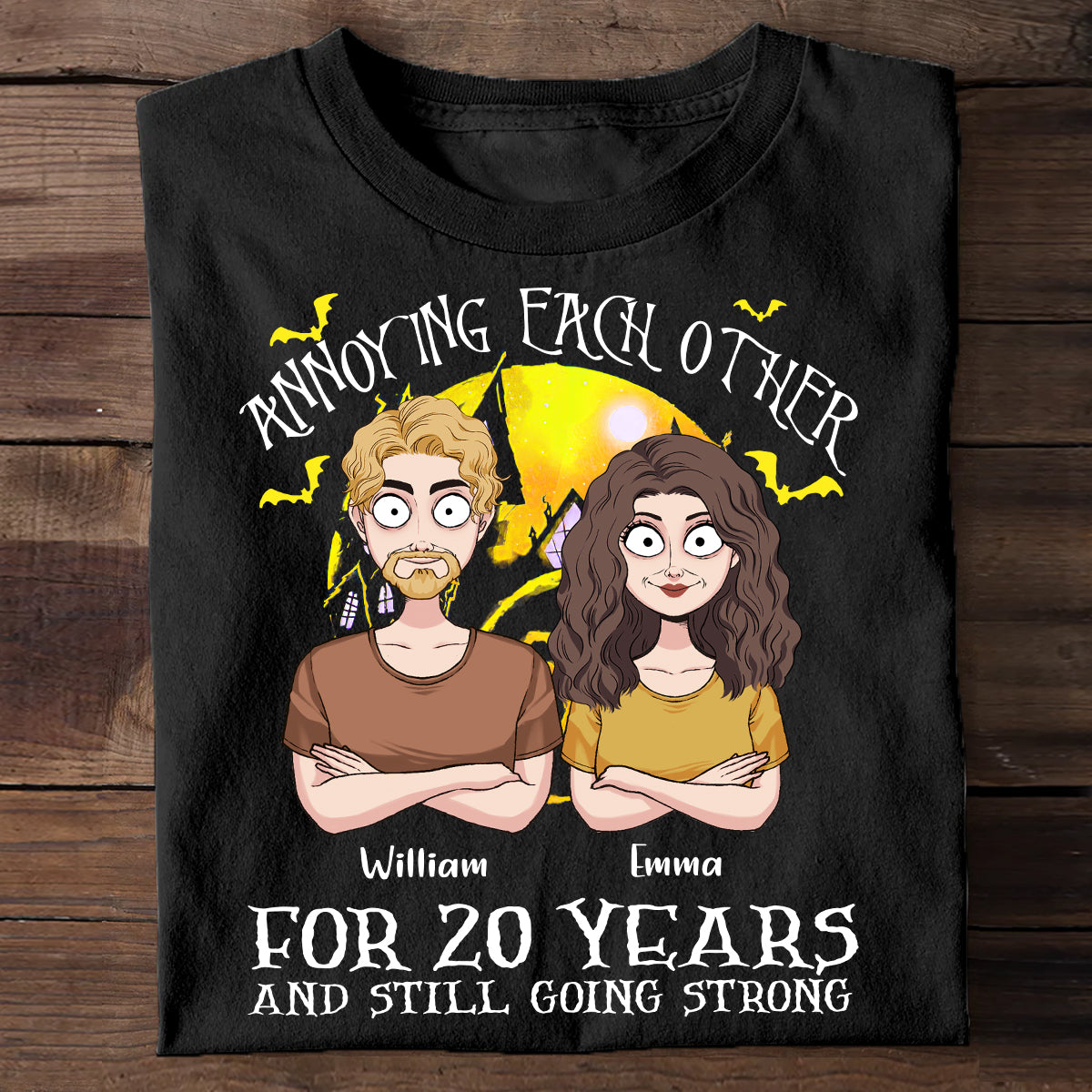 Personalized Nightmare T-shirt and Hoodie Gift for Couples T-shirt & Hoodie GradoCreations