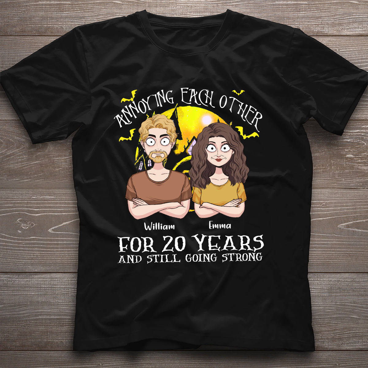 Personalized Nightmare T-shirt and Hoodie Gift for Couples T-shirt & Hoodie GradoCreations