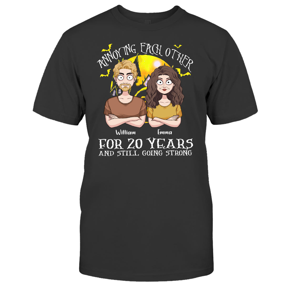 Personalized Nightmare T-shirt and Hoodie Gift for Couples T-shirt & Hoodie GradoCreations