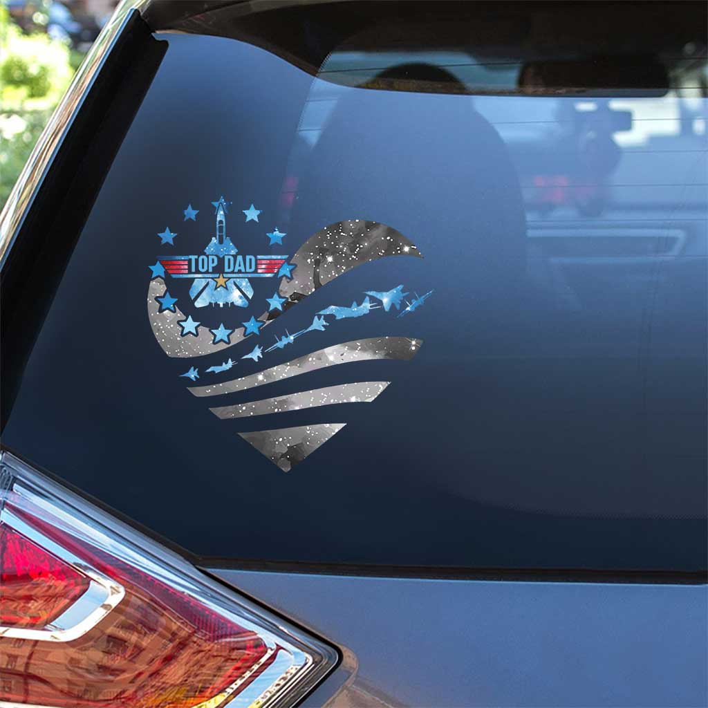 Personalized Top Dad Decal for Cars and Windows | Custom Design Decal Full GradoCreations