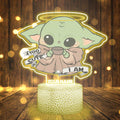 Personalized LED Shaped Light Base Cute Character Gift Idea Shaped Plaque Light Base GradoCreations
