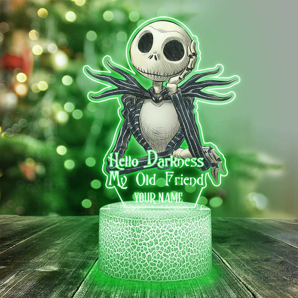Personalized Nightmare Shaped Plaque Light Base Custom Name Gift Shaped Plaque Light Base GradoCreations