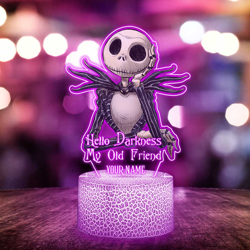 Personalized Nightmare Shaped Plaque Light Base Custom Name Gift Shaped Plaque Light Base GradoCreations