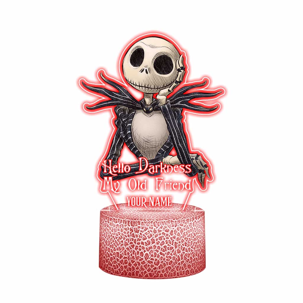 Personalized Nightmare Shaped Plaque Light Base Custom Name Gift Shaped Plaque Light Base GradoCreations