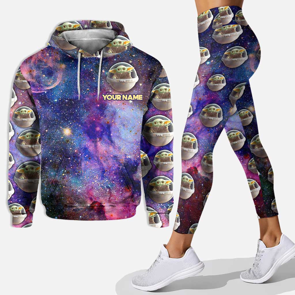 Personalized Galaxy Hoodie & Leggings Set Custom Name Gift Hoodie & Leggings GradoCreations