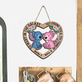 Personalized Heart-Shaped Wood Sign Custom Names Ohana Gift Wood Sign GradoCreations