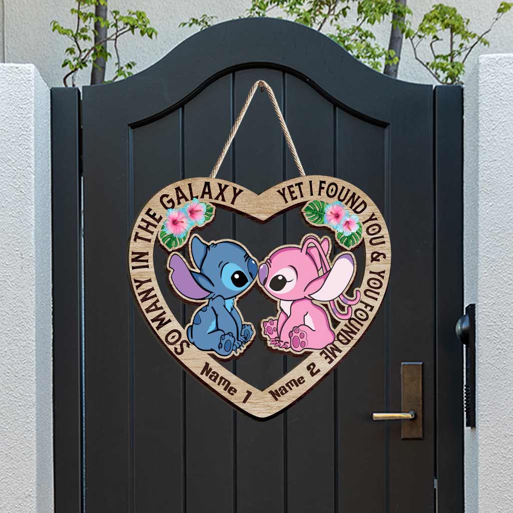 Personalized Heart-Shaped Wood Sign Custom Names Ohana Gift Wood Sign GradoCreations
