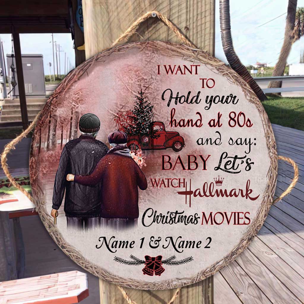 Personalized Round Wood Sign Custom Name Gift for Couples Round Wood Sign GradoCreations