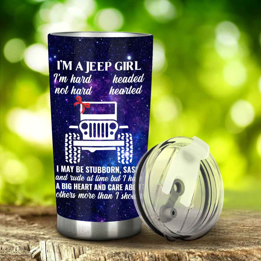 Personalized Jeep Girl Tumbler Custom Name 20oz Drinkware Gift Tumbler GradoCreations