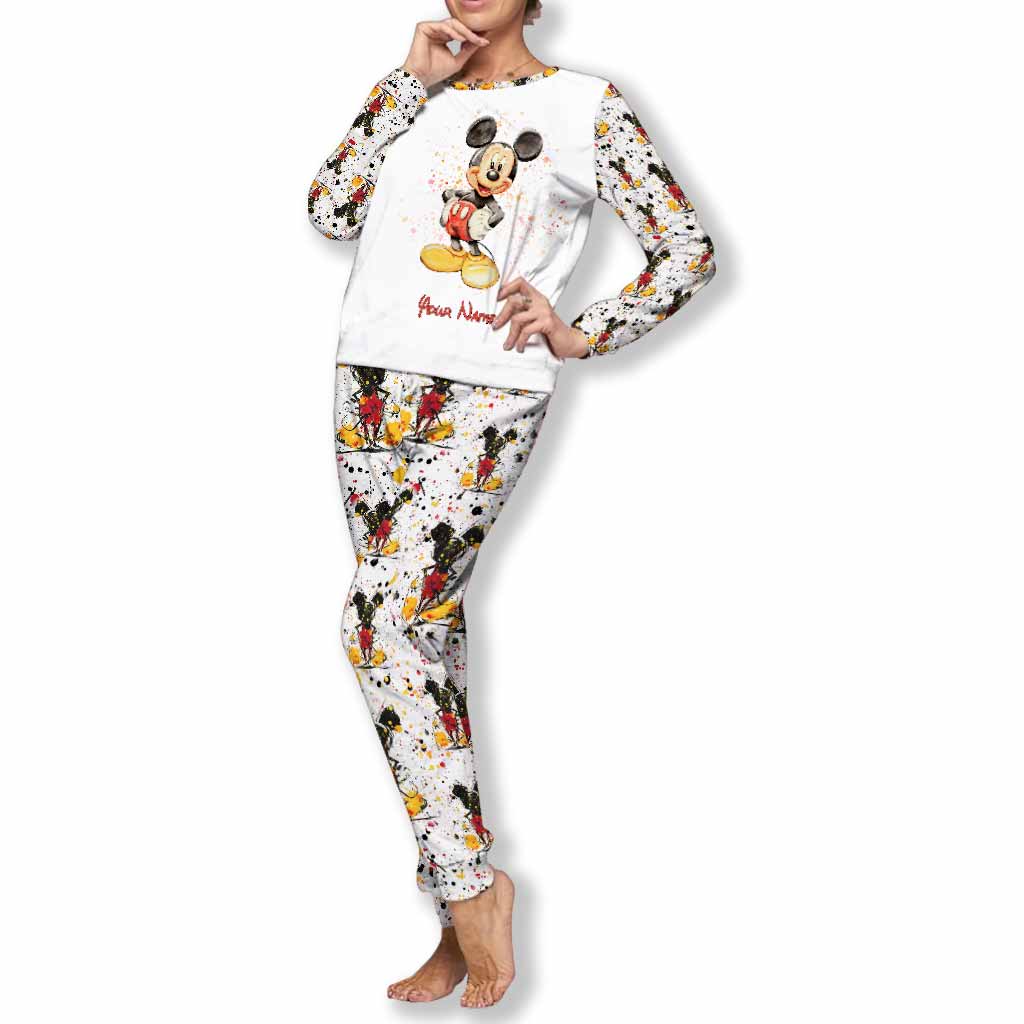 Personalized Mouse Pajamas Set Custom Name Gift for Kids Pajamas Set GradoCreations