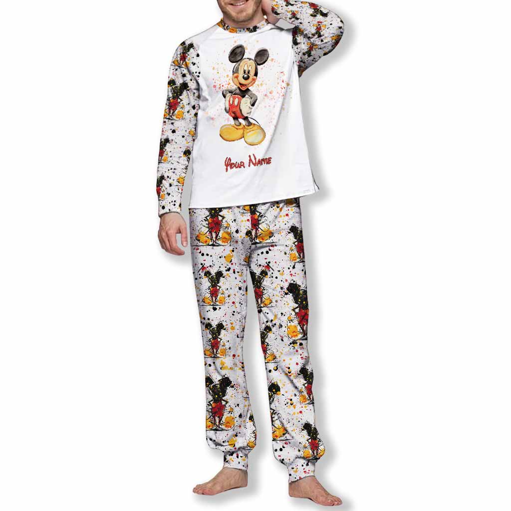 Personalized Mouse Pajamas Set Custom Name Gift for Kids Pajamas Set GradoCreations