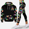 Personalized Colorful Splatter Hoodie & Leggings Set for Anniversary Gift Hoodie & Leggings GradoCreations