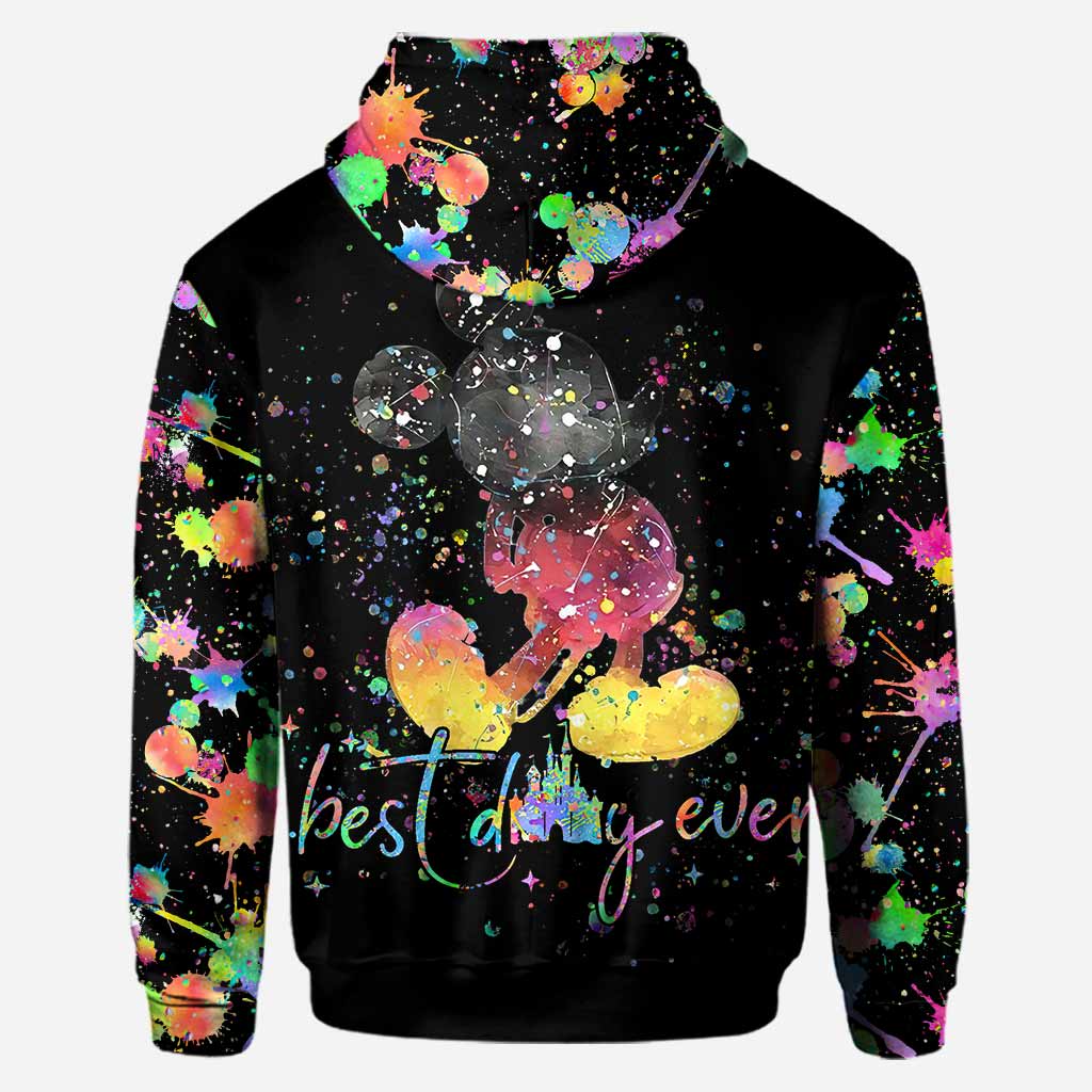 Personalized Colorful Splatter Hoodie & Leggings Set for Anniversary Gift Hoodie & Leggings GradoCreations