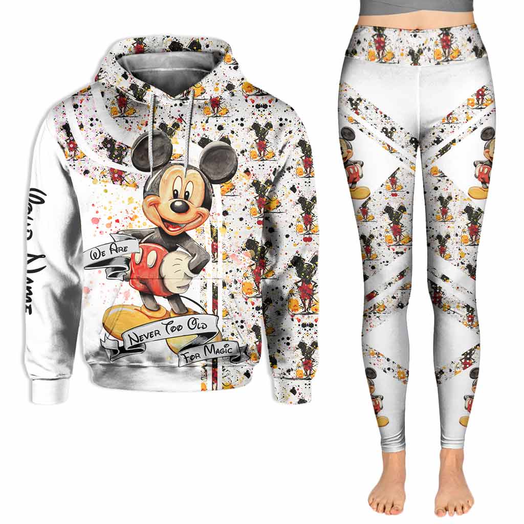Personalized Mouse Ears Hoodie and Leggings Set for Kids, Custom Name Birthday Gift Hoodie & Leggings GradoCreations